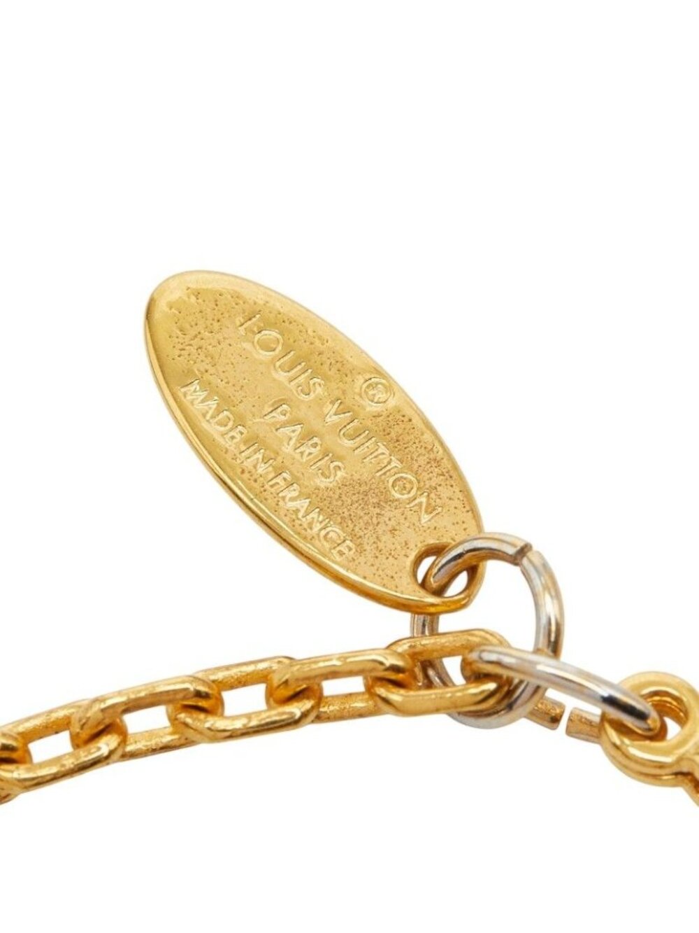 ★SOLD★ Louis Vuitton Bracelet Gambling Gold Blue Plated Swarovski - Picture 3 of 6